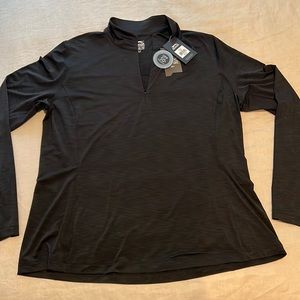 NWT Ladies Slazenger Golf 1/4 Zip Long Sleeve Pullover UPF 50+